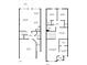 Detailed floor plan showcasing first and second floor layouts, ideal for understanding the home's layout at 61 N Auburn Landing Pl, Auburn, GA 30011