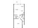 First-floor plan showcasing a spacious living room, kitchen, dining area, garage, and patio at 61 N Auburn Landing Pl, Auburn, GA 30011