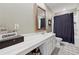 Bathroom with a single sink and a shower/tub combo at 701 Woodward Ct, Canton, GA 30114