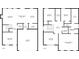 Detailed floor plan showcasing the layout of the home's first and second floors at 701 Woodward Ct, Canton, GA 30114