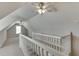 Upper level loft bonus room with neutral carpet and dual ceiling fans at 1125 Lewis Ridge Cir, Lawrenceville, GA 30045