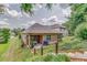 View of the backyard from the stairs on the upper lawn at 105 Silver Trce, Dallas, GA 30157