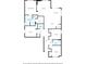 Detailed floor plan showcasing the layout with primary bedroom, living room, kitchen, and three additional bedrooms at 105 Silver Trce, Dallas, GA 30157