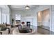Bright living room with decorative molding, fireplace, and hardwood floors at 75 Ponce De Leon Ne Ave # 403, Atlanta, GA 30308