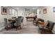Finished basement featuring wood-look floors, a game table, and a pool table at 220 Webley Ln, Alpharetta, GA 30022