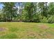 Large, flat backyard with privacy fence and mature trees, perfect for outdoor enjoyment at 3131 Garden Lane Dr, Marietta, GA 30062