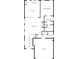 Detailed first floor floor plan showcasing the layout of the kitchen, living room, and primary bedroom at 930 Silver Lake Dr, Acworth, GA 30102