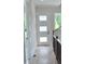 Hallway with white door featuring three glass windows at 293 White St # 2, Marietta, GA 30060