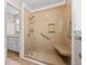 Bathroom featuring walk-in shower and vanity with drawers and granite counter top at 297 Northgate Trce, Roswell, GA 30075