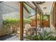 Outdoor patio with stylish seating and serene garden, perfect for relaxation at 2674 Skylane Dr, Marietta, GA 30062