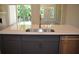 Close up of kitchen island featuring stainless steel hardware, sink, stainless steel dishwasher and white countertop at 289 White St # 3, Marietta, GA 30060