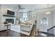 Cozy living room with fireplace, hardwood floors and natural light at 4202 Morrison Way # 9, Atlanta, GA 30341