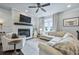 Comfortable living room with fireplace and natural light at 4202 Morrison Way # 9, Atlanta, GA 30341