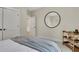 Serene bedroom featuring carpet, a large mirror, and a rolling cart at 159 Sunshower Rdg, Canton, GA 30114