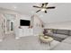 Spacious bonus room boasts large sectional and stylish decor at 159 Sunshower Rdg, Canton, GA 30114