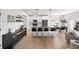 Modern kitchen with stainless steel appliances, island, and open layout at 191 Madison Bnd, Woodstock, GA 30188
