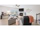 Bright living room featuring a fireplace and comfortable seating area at 191 Madison Bnd, Woodstock, GA 30188