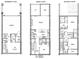 Detailed architectural floor plan showcasing the layout of the three levels of the home at 285 White St # 4, Marietta, GA 30060