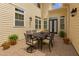 Charming outdoor patio with comfortable seating for six and manicured landscaping at 5029 Rosalie Rd, Johns Creek, GA 30022