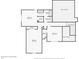 Floor plan layout of the second floor highlighting bedroom, closet, and bathroom dimensions at 895 Mill Garden Pl, Cumming, GA 30040