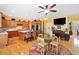 Spacious kitchen with stainless appliances, an island, and an eat-in area at 977 Frog Leap Trail Nw, Kennesaw, GA 30152