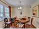 Inviting dining room featuring a round table, wood chairs, and a large window bringing in natural light at 1818 Mcconnell Rd, Grayson, GA 30017