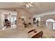 Bright living room seamlessly connects to dining area, perfect for entertaining at 1818 Mcconnell Rd, Grayson, GA 30017