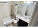 Bathroom with vanity, toilet and tub with shower at 497 Prince Of Wales, Stone Mountain, GA 30083
