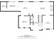 First floor plan showing kitchen, living room, office, dining area, laundry, breakfast nook and foyer at 530 Summerhill Dr, Roswell, GA 30075