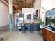 Modern kitchen with stainless steel appliances, granite countertops, and a breakfast bar at 170 Boulevard Se # E117, Atlanta, GA 30312