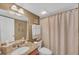 Bathroom featuring granite countertop and neutral tones at 1705 Brighton Pt, Atlanta, GA 30328