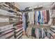 Organized walk-in closet with shelving at 1705 Brighton Pt, Atlanta, GA 30328