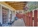 Cozy patio with seating area, privacy fence, and access to the outdoors at 1705 Brighton Pt, Atlanta, GA 30328