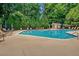 Inviting community pool surrounded by lounge chairs and lush greenery at 1705 Brighton Pt, Atlanta, GA 30328