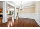 Open concept dining room into other parts of the house at 189 Privet Cir, Suwanee, GA 30024