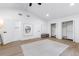 Large main bedroom features vaulted ceilings, neutral paint, vinyl floors, and a dressing room at 2349 Echo Cliff Ne Ct, Atlanta, GA 30345