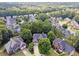 Aerial view of homes surrounded by lush greenery; great neighborhood at 302 Shawnee Indian Ln, Suwanee, GA 30024