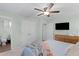Bright bedroom with walk in closet, private bath, ceiling fan and room for TV and bureau at 3517 Greenway Dr, Marietta, GA 30008