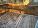 Wooden deck with leaves on top at 3808 Holy Cross Ct, Decatur, GA 30034