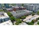 An aerial view of the complex highlighting nearby building, greenery, and parking at 800 Peachtree Ne St # 1504, Atlanta, GA 30308