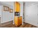 A kitchen nook features a coffee maker and additional storage at 800 Peachtree Ne St # 1504, Atlanta, GA 30308