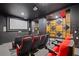 Community theater room with tiered seating, screen and soundproofing at 800 Peachtree Ne St # 1504, Atlanta, GA 30308