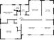Detailed floor plan showcasing the layout of the home, including bedrooms, living spaces, and bathrooms at 2889 Mount Olive Dr, Decatur, GA 30033