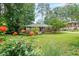 Charming single-story brick home with a lush green lawn and colorful flowers in the landscaped front yard at 2889 Mount Olive Dr, Decatur, GA 30033