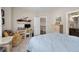 Bright bedroom with a view to the en-suite bathroom and hallway at 344 Nottingham Dr, Marietta, GA 30066