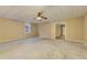 Unfinished basement with open floor plan and lighting at 4924 Locklear Way, Marietta, GA 30066