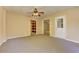 Carpeted basement area with storage shelves visible at 4924 Locklear Way, Marietta, GA 30066