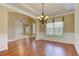 Inviting dining room with hardwood floors, chandelier, and traditional accents at 4924 Locklear Way, Marietta, GA 30066