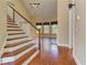Inviting foyer with hardwood floors, staircase, and natural light at 4924 Locklear Way, Marietta, GA 30066