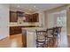 Updated kitchen with granite counters, stainless steel appliances and breakfast bar with seating at 4924 Locklear Way, Marietta, GA 30066